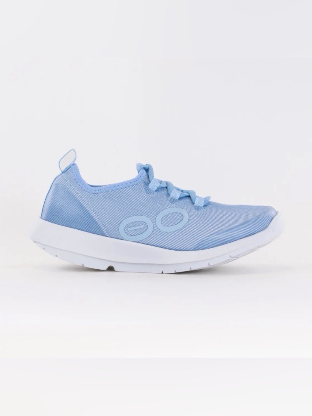 OOFOS Light Blue Knit Slip-On Women's Sneakers